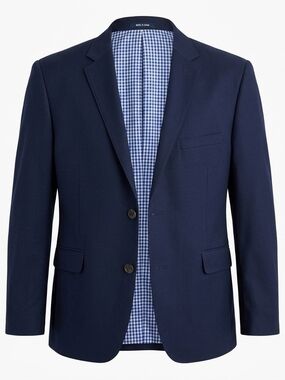 Crown & Ivy Blue Two-Button Blazer Gingham 42s